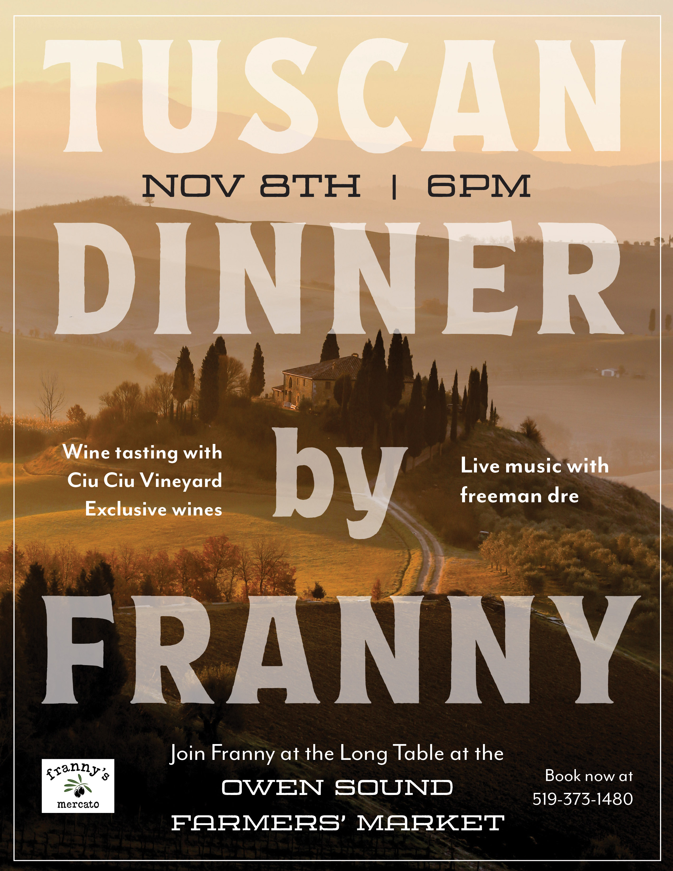 Event image FRANNY'S TUSCAN DINNER